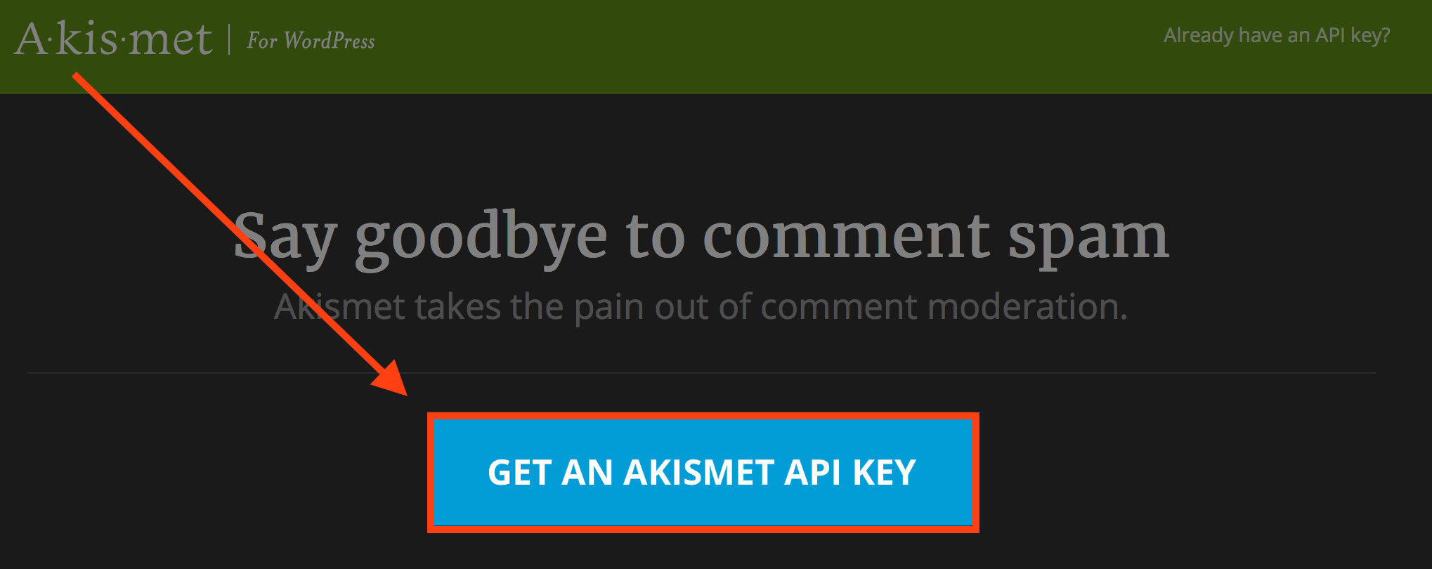 WordPressとAkismet：アカウントを作成